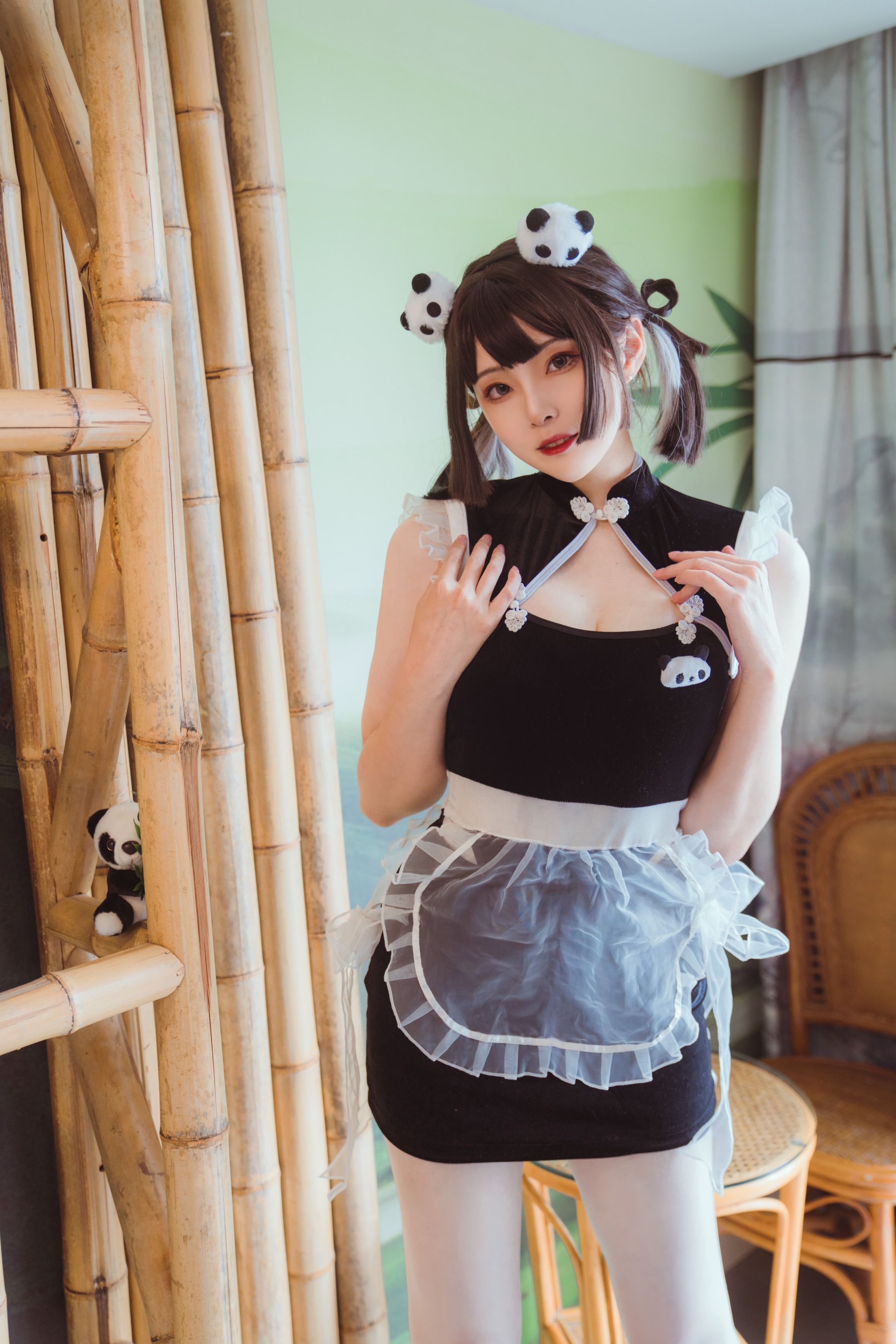 Natsuko夏夏子 – NO.032 熊猫女仆[64P1V]-XikXak